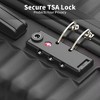 SUGIFT 3 Piece Luggage Sets Hard Shell Suitcase Set with TSA Lock, 20in24in28in, Black - 3 of 4