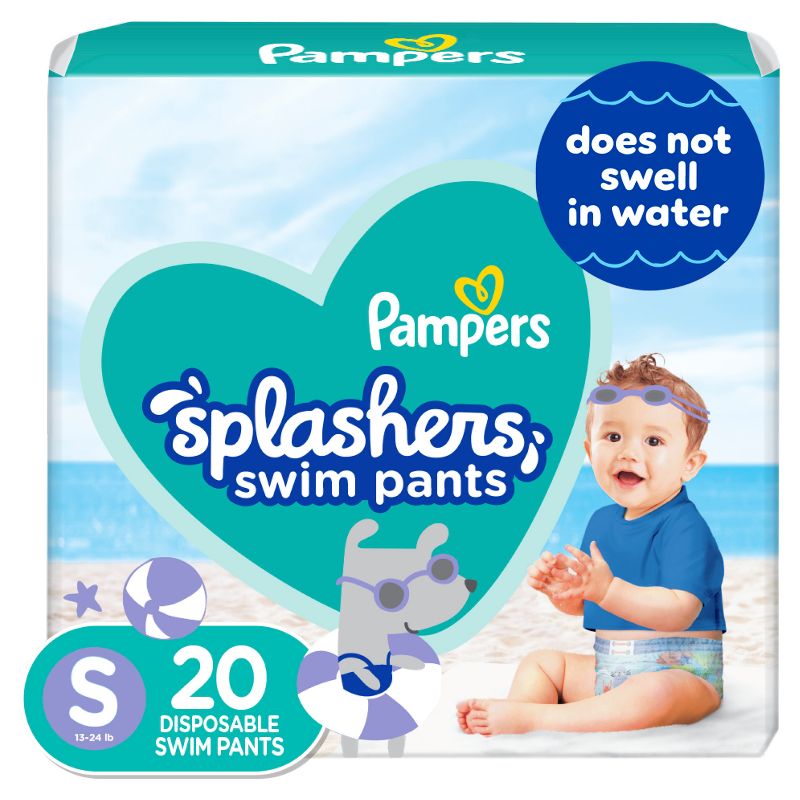 Pampers Splashers Disposable Swim Pants - (Select Size and Count), 1 of 13