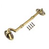 Unique Bargains Brass Cabin Eye Latch Gate Door Swivel Hook with Mounting Screw - 3 of 4