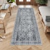 Area Rugs for Living Room Bedroom,Vintage Floral Boho Non Slip Low Pile Carpet Indoor Dining Room Kids Room - 2 of 4
