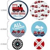Big Dot of Happiness Railroad Party Crossing - Steam Train Birthday Party or Baby Shower Giant Circle Confetti - Party Décor - Large Confetti 27 Count - 2 of 4