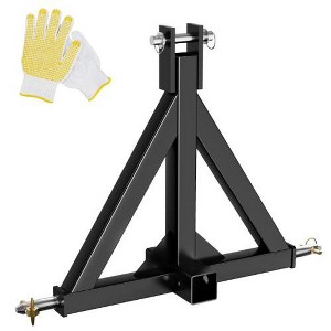 3 Point Trailer Hitch 2" Receiver, Hitch Drawbar Compatible for Category 1 Tractors - Fits Kubota, Yanmar, Kioti, Cat, NorTrac, BX & LM25h/WLM Models - 1 of 4