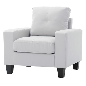 Upholstered Club Chair with Compact and Comfortable Seating for Living Room - 1 of 4