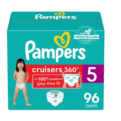 Pampers Cruisers 360 Diapers Size 5 96 Count