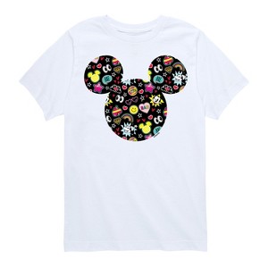 Boys' - Disney - Mickey And Minnie Doodles Short Sleeve Graphic T-Shirt - 1 of 4