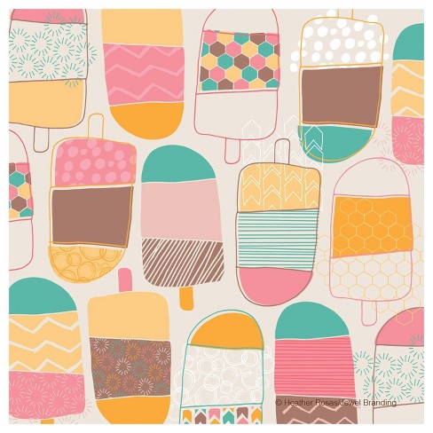 4pk Ceramic Cartoon Popsicle Print Coasters Thirstystone Target