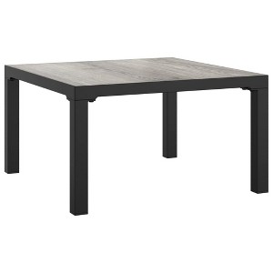 vidaXL Garden Coffee Table Grey DPC, powder-coated steel Medium Tough - 1 of 4