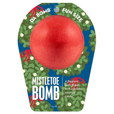 Da Bomb Bath Fizzers Mistletoe Fun Size Bath Bomb - 3.5oz