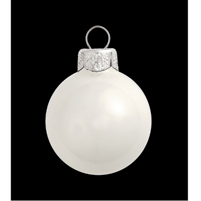 Northlight 8ct Matte Silver Glass Ball Christmas Ornaments 3.25 (82mm)