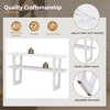 LIVAREEmlen Narrow Console Table with Marble-Effect Top, Retro Entryway Table with Open Shelf for Entryway, Hallway and Living Room - 4 of 4