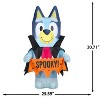 Gemmy Airblown Inflatable Bluey in Vampire Costume Bluey, 3.5 ft Tall, Multicolored - 3 of 4