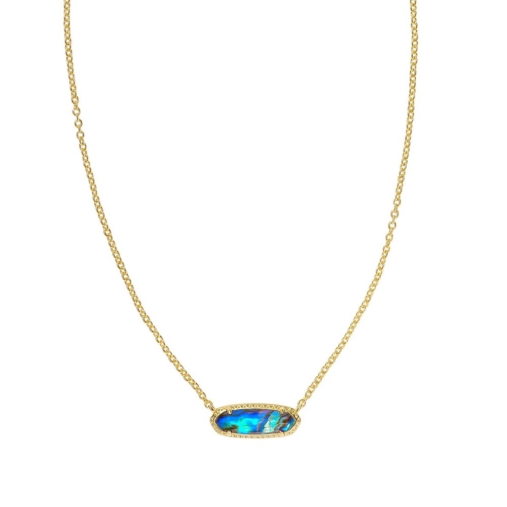 Photos - Pendant / Choker Necklace KENDRA SCOTT Eva Pendant Necklace - Gold/Abalone 