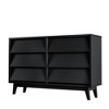 LIVAREEmlen 6 Drawer Console Table Features Vintage-style and Bevel Design - 2 of 4