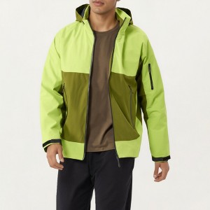 Anna-Kaci Active Men's Lightweight Zip-Up Windbreaker Jacket with High Collar and Zipper Pockets - 1 of 4