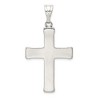 Black Bow Jewelry Sterling Silver Antiqued Solid 2D Latin Cross Pendant, 25 x 47mm - 3 of 4
