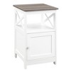 HomeStock End Table with Cabinet and Two Shelves, Sleek Contemporary Frame, Functional Hidden Storage Side Table for Any Living Space - 4 of 4