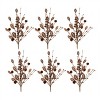 Mixed Holly Berry Pinecone Spray (Set of 6) - 3 of 3
