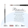 Creative Mark Rhapsody Kolinsky Sable Brushes for Professional Watercolorists - Round  Excellent Spring, Full Belly, Split-Proof Points, Chrome - 2 of 4