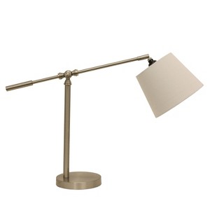 Adjustable Arm Table Lamp Steel (Lamp Only) - Decor Therapy, Silver