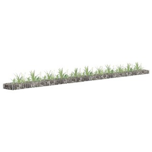 vidaXL Gabion Raised Bed Galvanized Steel 177.2"x11.8"x3.9" - 1 of 4
