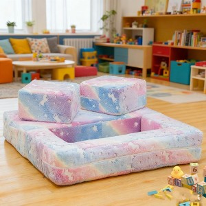 Hooseng Modular Sofa, Folding Game Sofa, Convertible Sofa Furniture, Lazy Boy Sofa, Foam Block Game Sofa for Game Rooms - 1 of 4