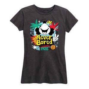 Women's - Disney - Mickey Never Bored Short Sleeve Graphic T-Shirt - 1 of 4