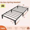 Jojoka Metal Bed Frame, Heavy Duty Platform with 800 lbs Support, No Box Spring Needed, Easy Tool-Free Assembly, Noise-Free Design - 2 of 4