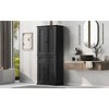 Ridstar 72 in. H Black Bathroom Storage Cabinet with Doors and Drawer, Adjustable Shelf - 4 of 4