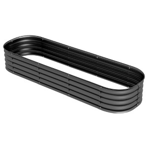 Aghana Digitals Green Galvanized Steel Raised Garden Bed: 76.75"x24.5"x11.75" Modular Planter with - 1 of 4