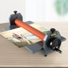 VEVOR 39" 1000MM Manual Cold Roll Laminator Vinyl Photo Film Mounting Laminating Machine, Grey&Orange - 2 of 4