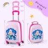 Safstar 2PC Kids Carry On Luggage Set 12" Backpack and 16" Rolling Suitcase for Travel - 2 of 4