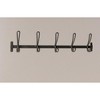 VIP Metal 27.5 in. Black Five Hook Wall Bar - 4 of 4