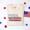 Simply Sage Market Women's Free Stripes Retro Short Sleeve Garment Dyed Tee - 3 of 4