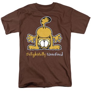 Garfield Delightfully Unrefined Adult T-Shirt Coffee - 1 of 4