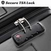 Lyngins Expandable 28 Inch ABS Hard Shell Luggage, Checked Suitcase/Away Luggage, TSA Approved 3-Dial Lock, Quiet Double Universal Wheels - 3 of 4