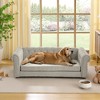 Mocamel Elegant Elevated Dog Sofa Bed, Durable Comfy, Modern Linen Fabric for Big, Oversized Dogs - 3 of 4