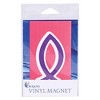 Dicksons MAG-1047 Christian Fish Symbol Pink, Purple, and White 5 x 2.75 Vinyl Decorative Refrigerator Magnet - 2 of 2