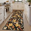 Farmhouse Floral Rug Washable Rug for Living Room/Bedroom - 3 of 4