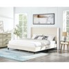 Sapphtopaz Bed Frame Platform Bed with Velvet Wingback Headboard, Wood Slats Support Bedroom Furniture, No Box Spring Needed - 4 of 4