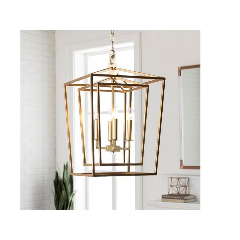 Mark & Day Tamaroa 21"H x 14"W x 14"D Traditional Gold Ceiling Lights, 2 of 5