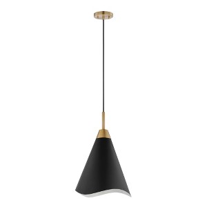 Nuvo Lighting Tango 1 - Light Pendant in  Matte Black/Burnished Brass - 1 of 1