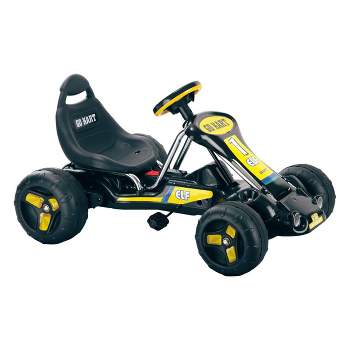 Toy Time Go Kart for Kids - 4-Wheel Pedal Car with Racing Decals - Indoor/Outdoor Ride-On Toy