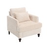 TiramisuBest Wood Frame Armchair, Modular Sectional Sofa with Storage, Sideboard Buffet Style Design for Living Room - 2 of 4