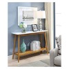 Breighton Home Oslo Console Table White: Sleek Sofa Table, Narrow Design for Entryways - image 2 of 3