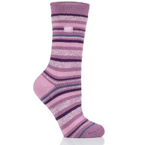 Women's WARMER Stripe Crew Sock - 1 of 2