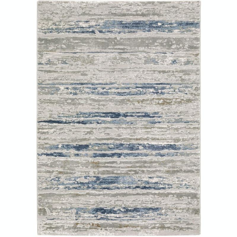 Oriental Weavers Easton Contemporary Rug 012E3 in Grey Runner 2' 2" X 7 ' 8", 1 of 2