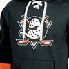 NHL Anaheim Ducks Men's Long Sleeve Hooded Sweatshirt with Lace - 3 of 3