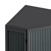 KTMBDW Floor Corner Cabinet with Tempered Glass Doors and Shelves,Free-Standing Corner Cabinets for Bathroom, Kitchen, Living Room - 4 of 4