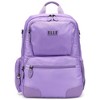 ELLE Luggage 20L Voyage Twill and Vegan Leather Backpack - 3 of 4