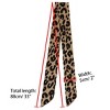 Allegra K Women's Long Neckscarf Fashion Leopard Print Skinny Scarf 88x5cm/35x2" 1 Pc - 3 of 4